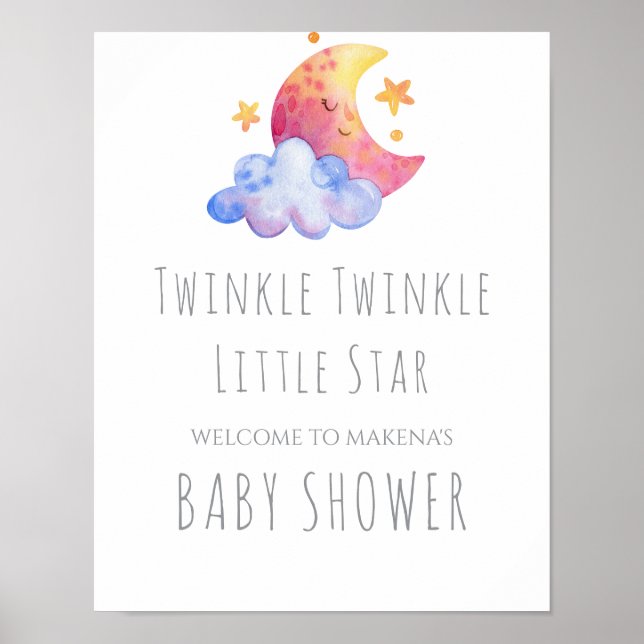 Twinkle Twinkle Little Star Sign (Front)
