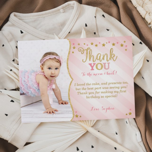 Twinkle Twinkle Little Star Thank You Card (Creator Uploaded)