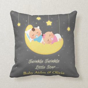 Twinkle Twinkle Little Star Twins Room Decor Cushion