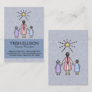 Twinkle Twinkle Little Star Vintage Nursery Rhyme Business Card
