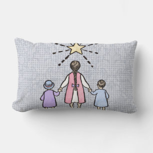 Twinkle Twinkle Little Star Vintage Nursery Rhyme Lumbar Cushion