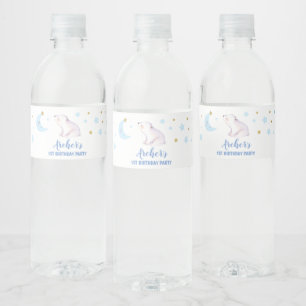 Twinkle twinkle little star water bottle label