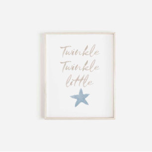 Twinkle twinkle little starfish poster