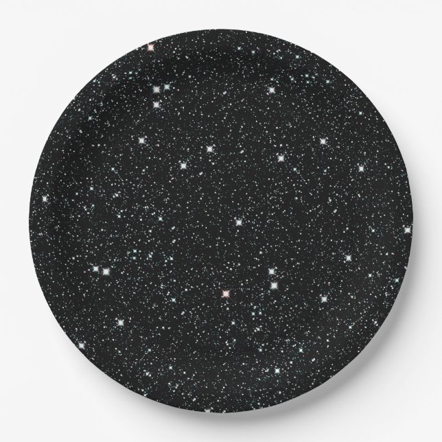 TWINKLE, TWINKLE, LITTLE STARS (outer space) ~ Paper Plate (Front)