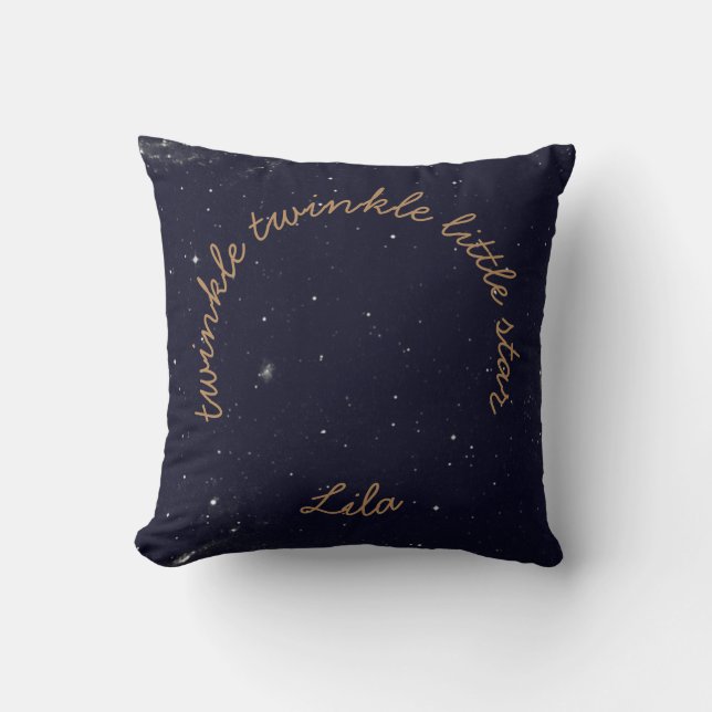 Twinkle twinkle little stars Personalized cushion (Front)