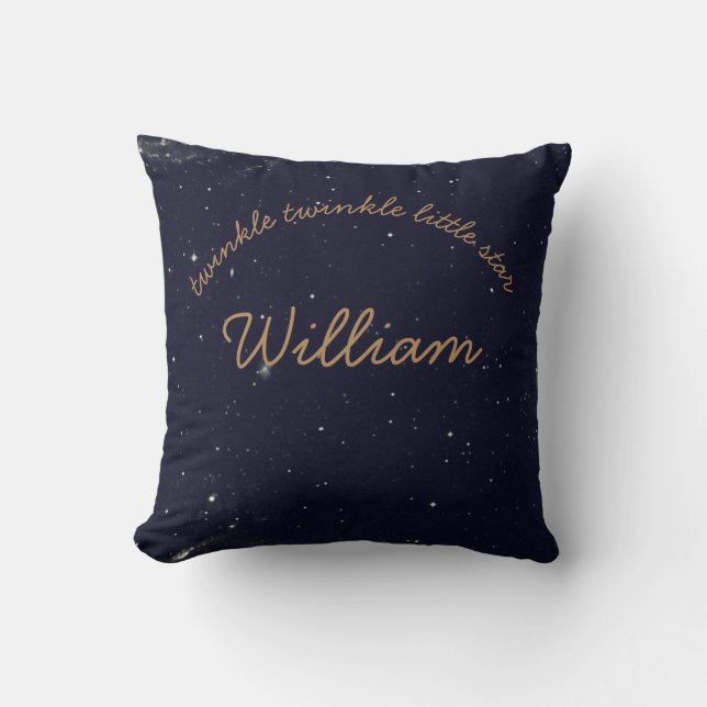 Twinkle twinkle little stars Personalized cushion (Front)