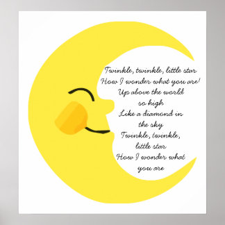 Twinkle Twinkle Moon Poster