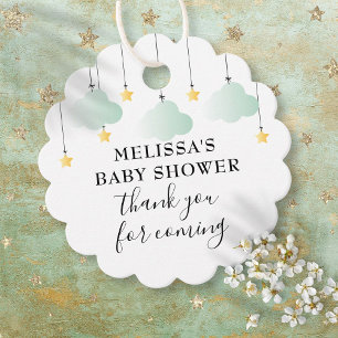 Twinkle Twinkle Neutral Shower Thank You Favour Tags