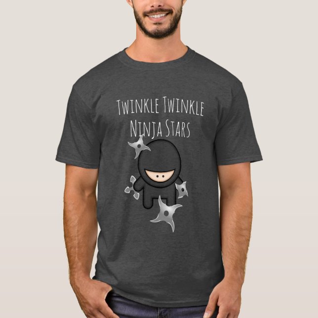 Twinkle Twinkle Ninja Stars T-Shirt (Front)