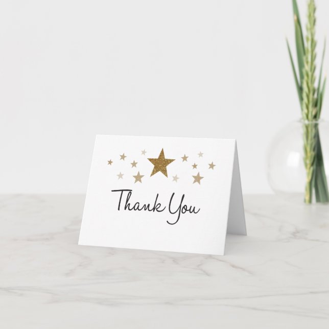 Twinkle Twinkle Thank You Note Card (Front)