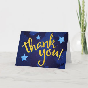 Twinkle Twinkle Watercolor Thank You Card