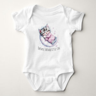 Twinkle Whiskers — Moonlit Baby Dreams Baby Bodysuit