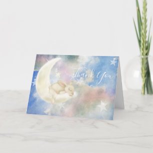 Twinkles Baby Bunny Sweet Dreams Sky & Clouds Thank You Card