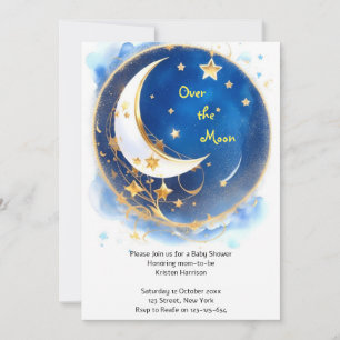 Twinkling Celestial Baby Shower Invitation