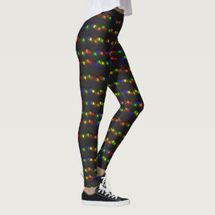 Twinkling Christmas Lights Leggings