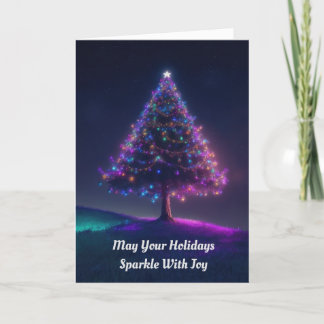Twinkling Christmas Tree Holiday Card