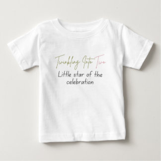 Twinkling Into Two Birthday Shirt