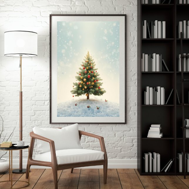 Twinkling Lights Christmas Tree Poster (Creator Uploaded)