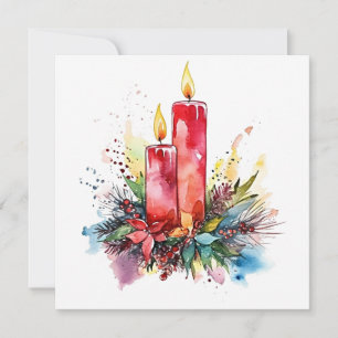 "Twinkling Lights: Enchanting Christmas Decor Card