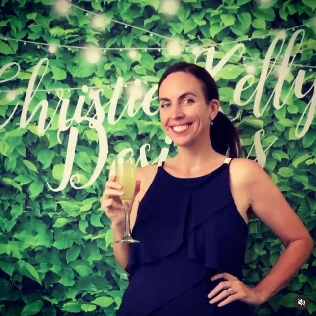 Twinkling Lights Green Wall Wedding Party Backdrop Tapestry (Creator Uploaded)