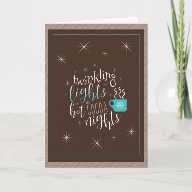 Twinkling Lights Hot Cocoa Nights ID593 Card (Front)