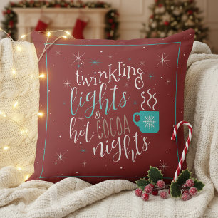 Twinkling Lights Hot Cocoa Nights ID593 Cushion