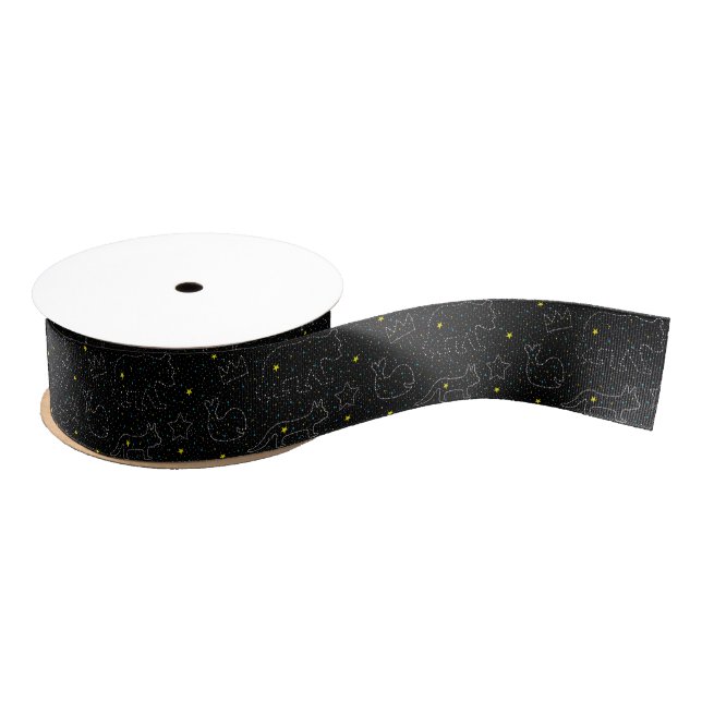 Twinkling Magical Sky Star Animals  Grosgrain Ribbon (Spool)