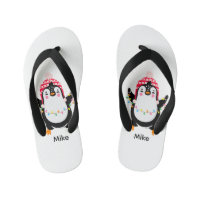 Twinkling Penguin with Christmas Lights
