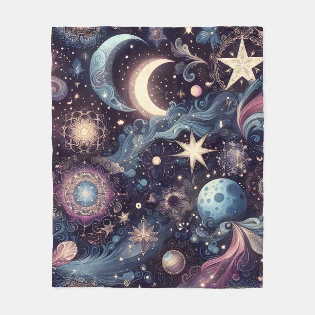 Twinkling Stardust Fleece Blanket (Front)