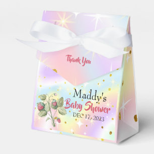 Twinkling Stars Strawberries Thank You Baby Shower Favour Box