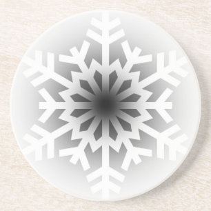 Twinkling White Snowflake Coaster