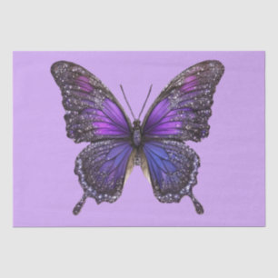 Twinkling Wings: Purple Sparkle Butterfly Tissue Paper