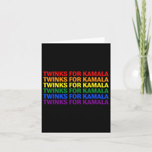 Twinks For Kamala Harris Lgbtq Pride Gay Lesbian R Card