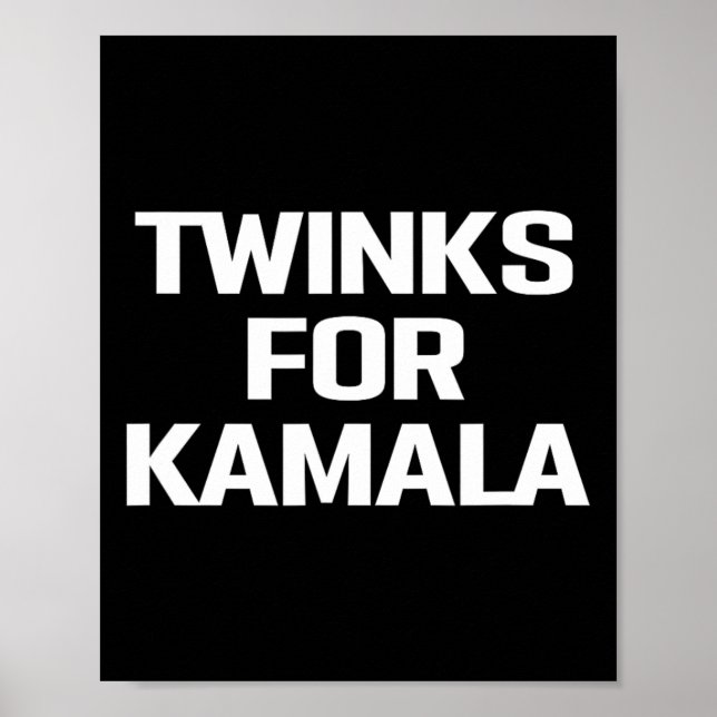 Twinks For Kamala Harris Lgbtq Pride Gay Lesbian R Poster (Front)