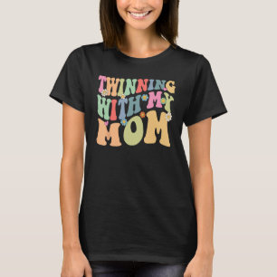 Twinning With My Mama Retro Twin Day Mum Daughter T-Shirt