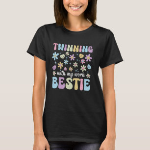 Twinning With My Work Bestie Adults Women Funny Tw T-Shirt
