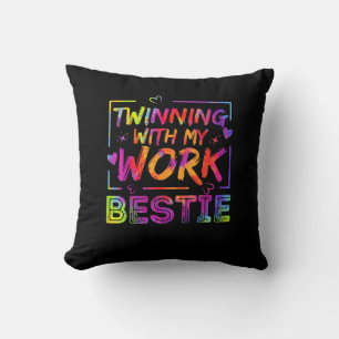Twinning With My Work Bestie Spirit Week Best Frie Cushion