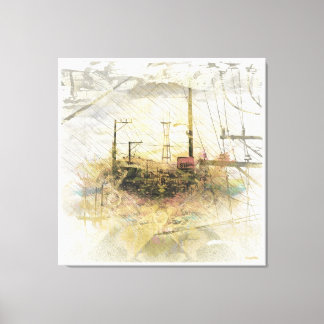 TwinPeaks SanFrancisco exploded Island Canvas Print