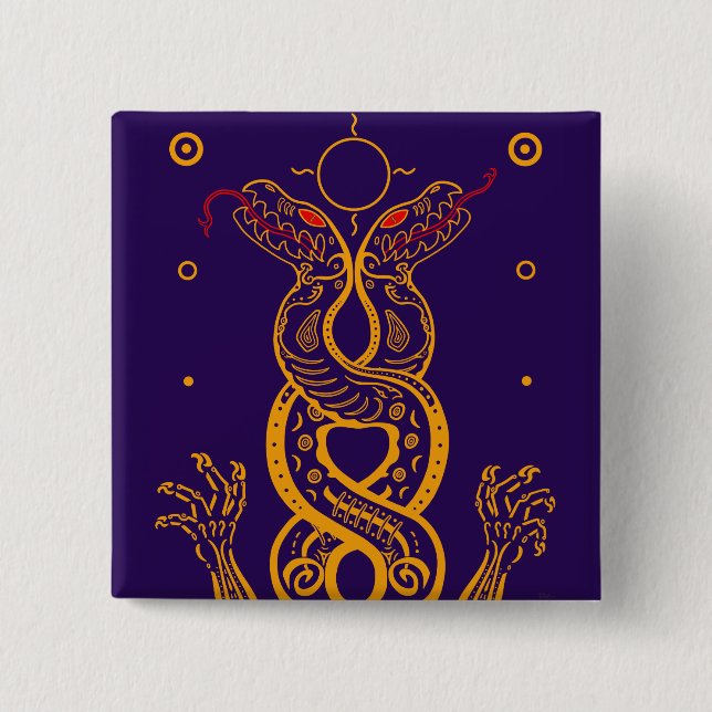 Twins 15 Cm Square Badge (Front)