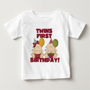 Twins 1st Birthday Boy/Girl T-shirts and Gifts