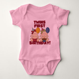 Twins 1st Birthday - Girls Tshirts and Gifts