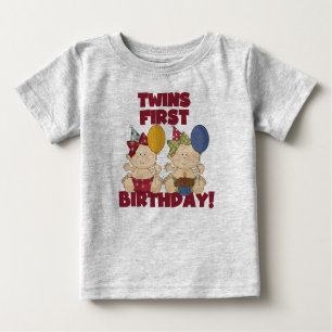 Twins 1st Birthday - Girls Tshirts and Gifts