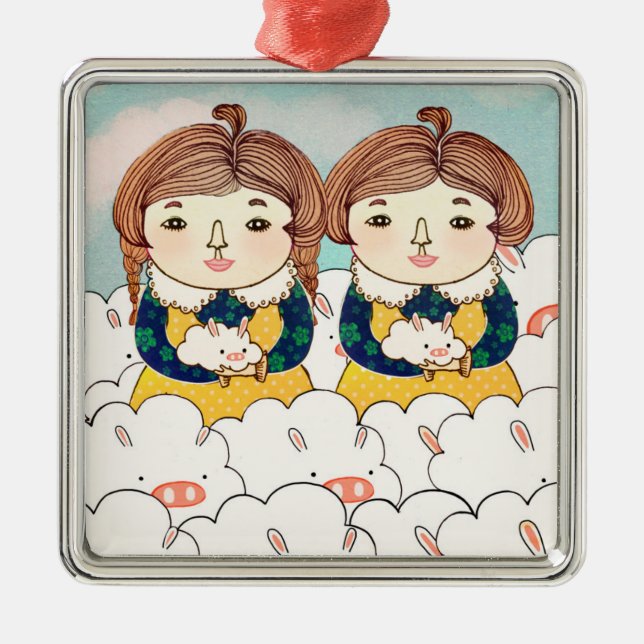 Twins 2013 metal tree decoration (Front)