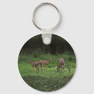 Twins and their Mama Key Ring
