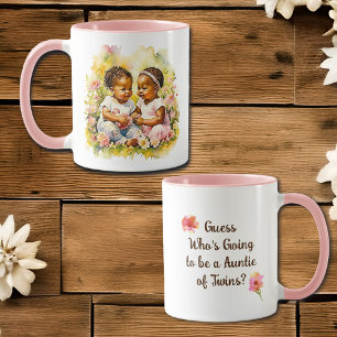 Twins Announcement   Pregnancy Announcement Mug