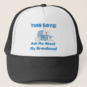 Twins-Ask About My Grandsons Tshirts and Gifts Trucker Hat