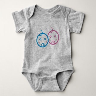 twins baby bodysuit