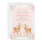 Twins Baby Shower Girl Deer Blush Pink Floral