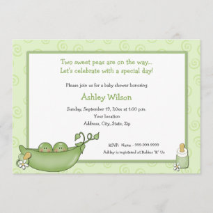 Twins Baby Shower Invitations