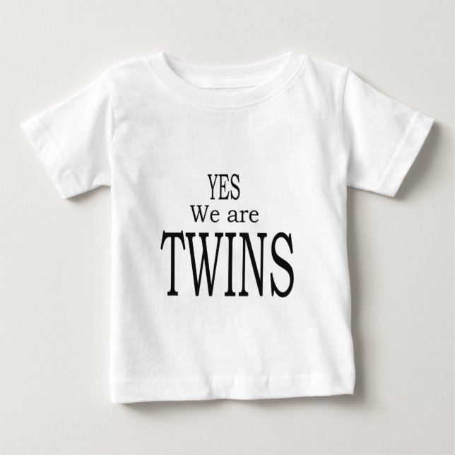 Twins Baby T-Shirt (Front)